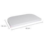 Stretchlaken 2-pack jersey for bisenger 89 x 50 cm, lys grå sammenfoldet