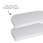 Stretchlaken 2-pack jersey til Original 89 x 50 cm lysegrå bakside