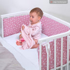 Stretchlaken 2-pack jersey til Original 89 x 50 cm lysegrå i bruk på beistellbett