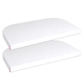 Stretchlaken 2-pack i jersey til sideseng 89 x 50 cm hvit Babybay forfra