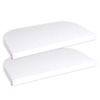 Stretchlaken 2-pack i jersey til sideseng 89 x 50 cm hvit Babybay forfra