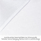 Stretchlaken 2-pack i jersey til sideseng 89 x 50 cm hvit Babybay bakside