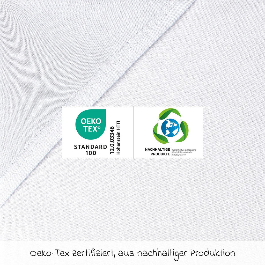 Stretchlaken 2-pack i jersey til sideseng 89 x 50 cm hvit Babybay foldet