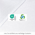 Stretchlaken 2-pack i jersey til sideseng 89 x 50 cm hvit Babybay foldet