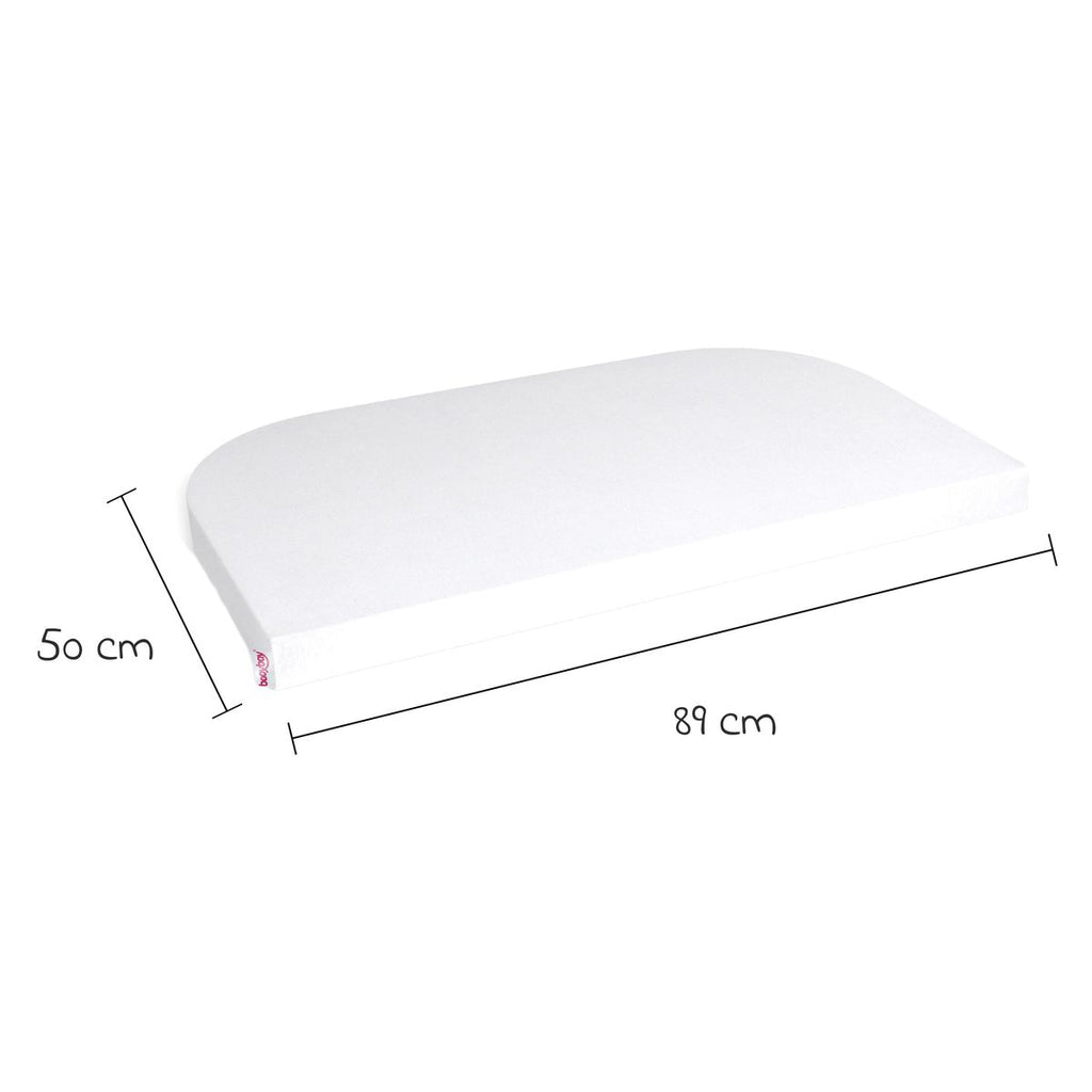 Stretchlaken 2-pack i jersey til sideseng 89 x 50 cm hvit Babybay detalj stoff