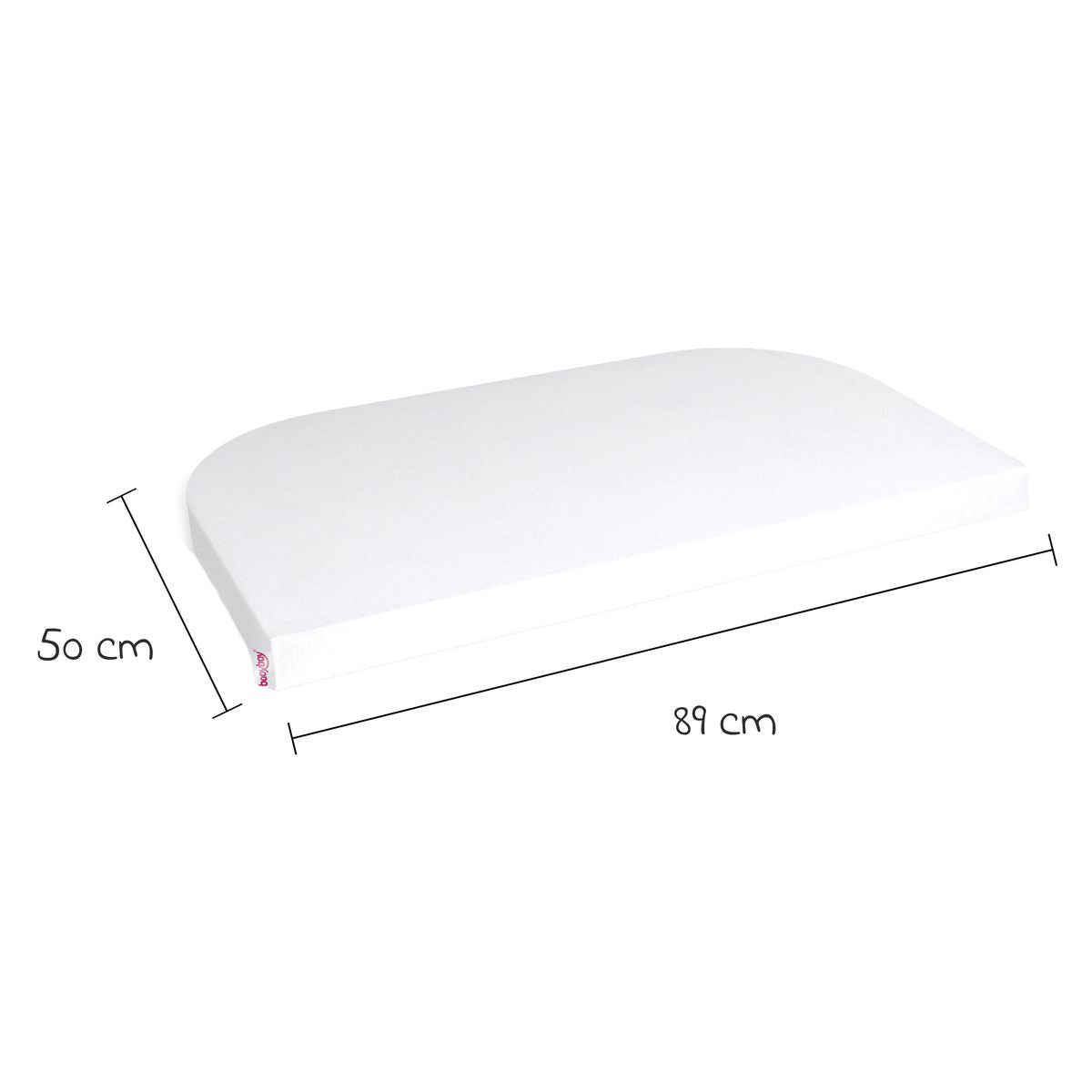 Stretchlaken 2-pack i jersey til sideseng 89 x 50 cm hvit Babybay detalj stoff