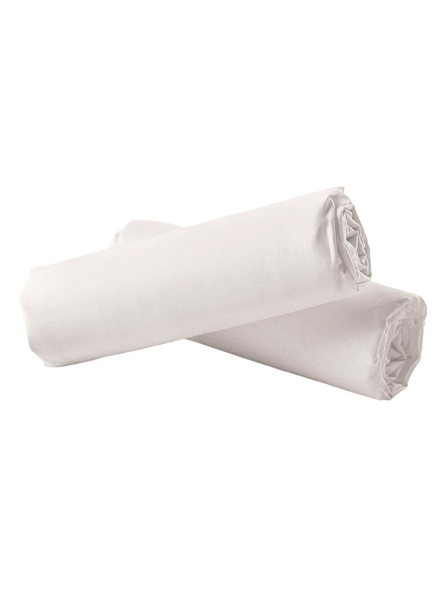 Stretchlaken barn 2-pack resirkulert bomull 25 cm høyde - Vertbaudet