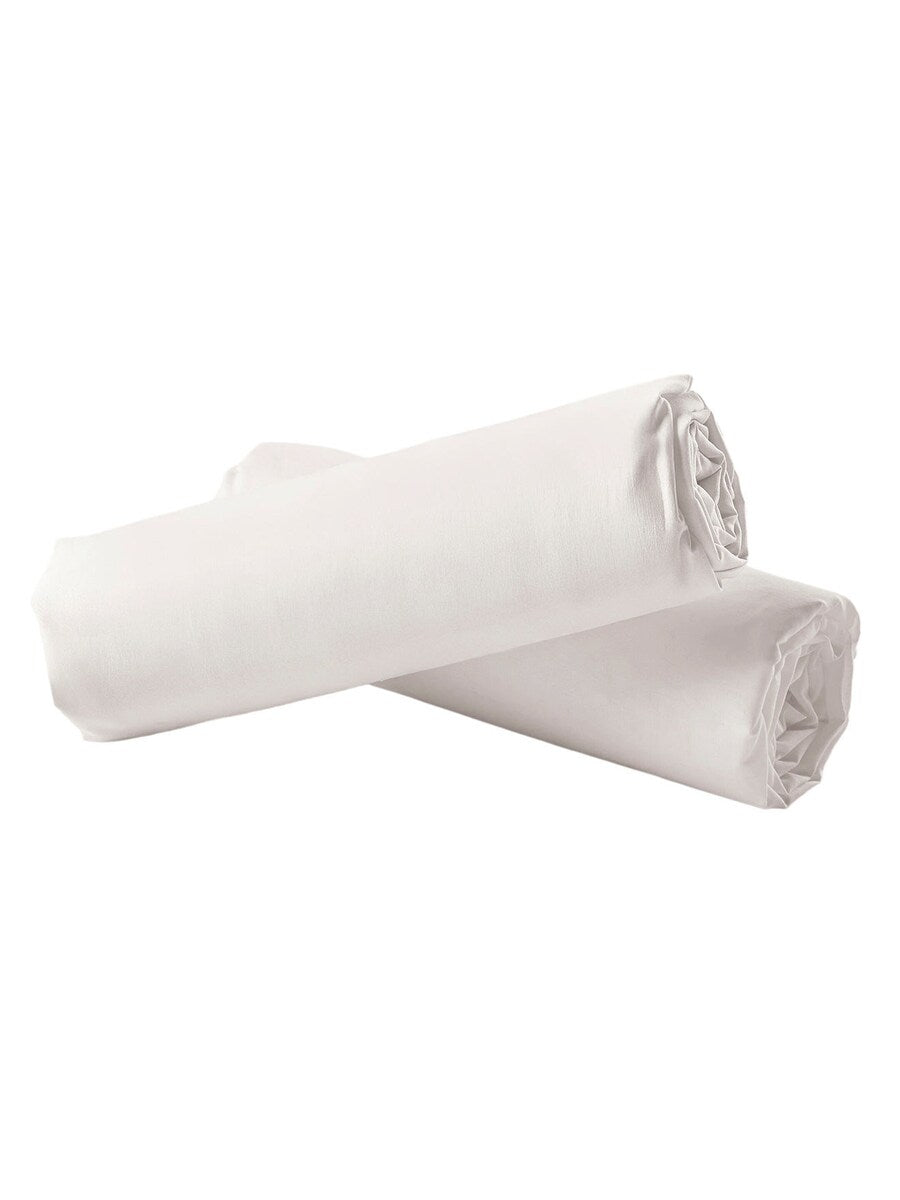 Stretchlaken barn 2-pack resirkulert bomull 25 cm høyde - Vertbaudet