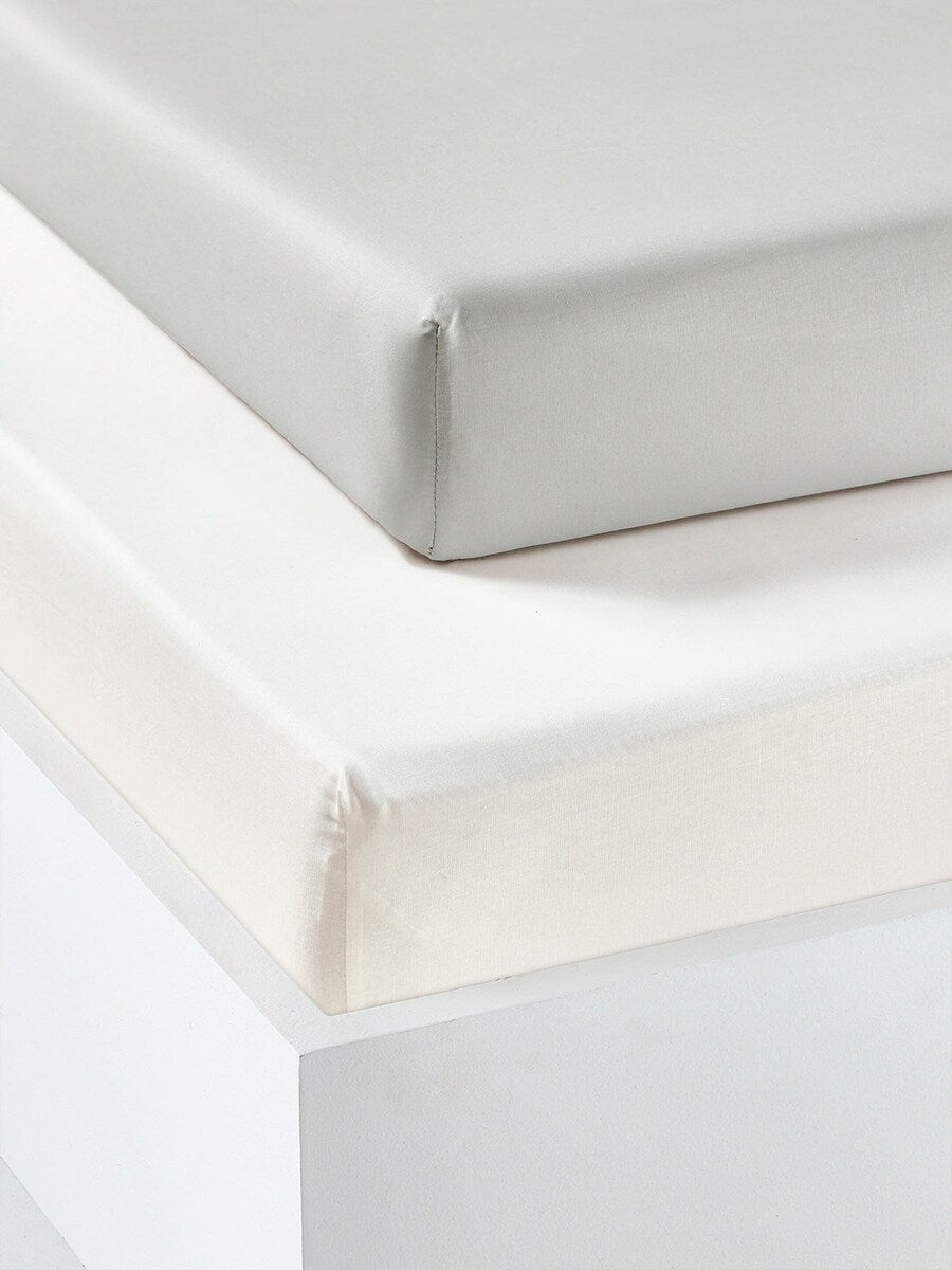 Detalj av Stretchlaken barn 2-pack resirkulert bomull 25 cm høyde elastisk hjørne