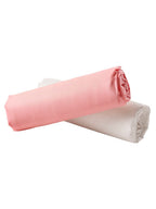 Stretchlaken barn 2-pack resirkulert bomull 25 cm høyde - Vertbaudet