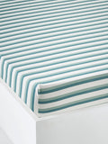 Stretchlaken for barneseng 90x140 cm bomull stripete forfra