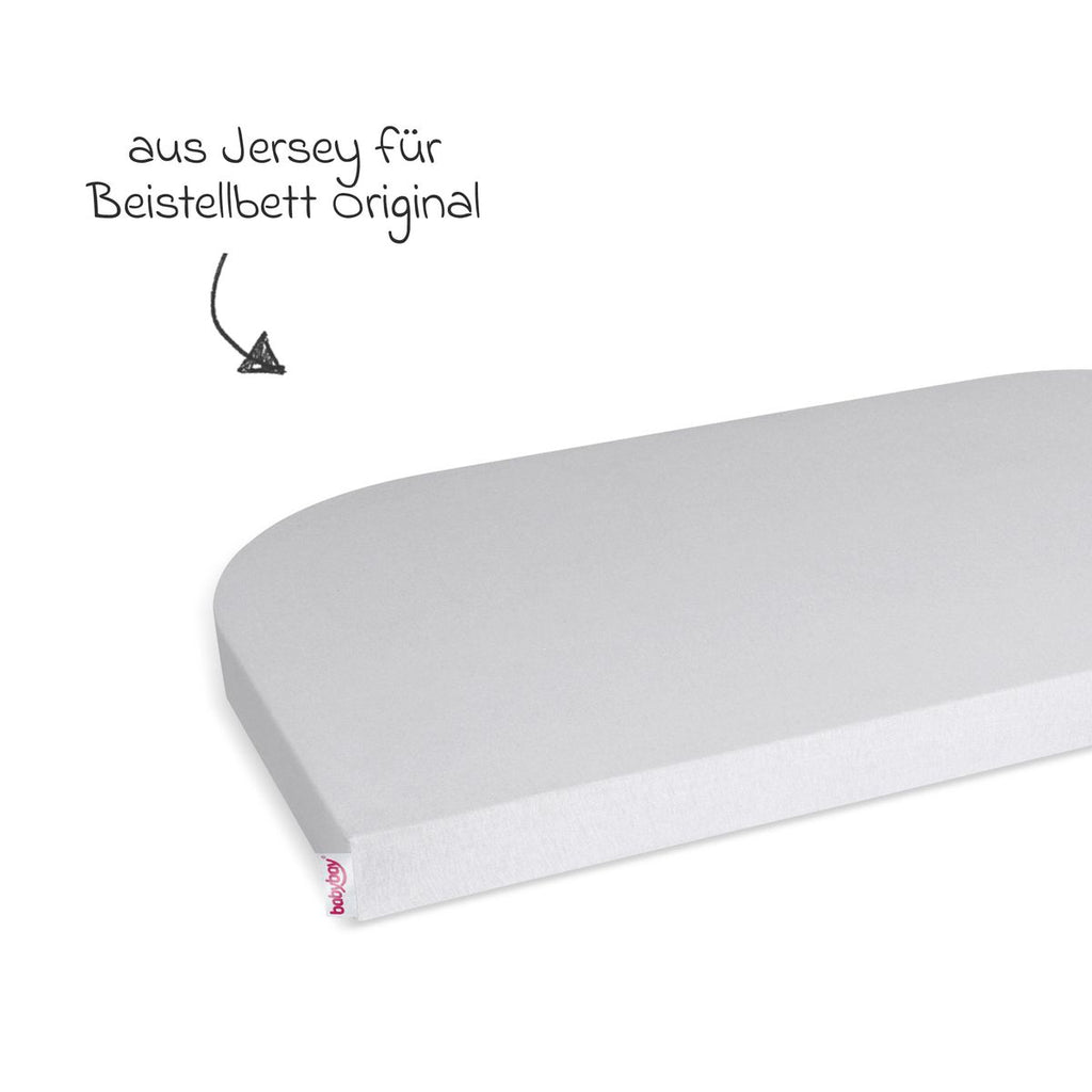 Stretchlaken Deluxe jersey til sideseng 89 x 50 cm Babybay bakside
