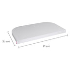 Stretchlaken Deluxe jersey til sideseng 89 x 50 cm Babybay visning av sømmer