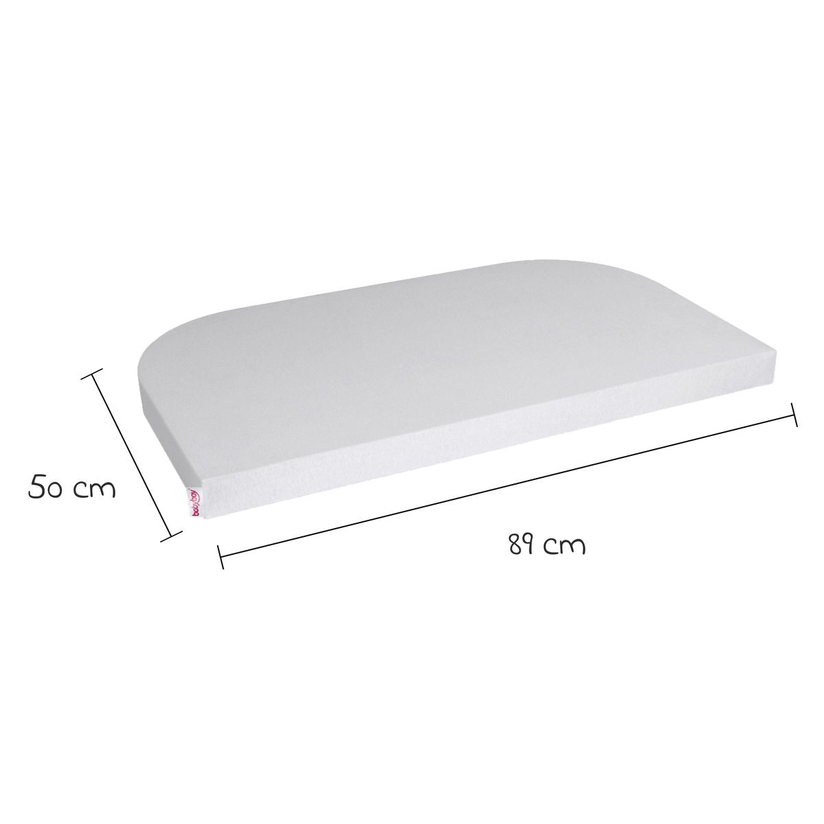 Stretchlaken Deluxe jersey til sideseng 89 x 50 cm Babybay visning av sømmer