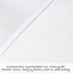 Stretchlaken Deluxe jersey til Boxspring XXL 89 x 50 cm hvit - bakside