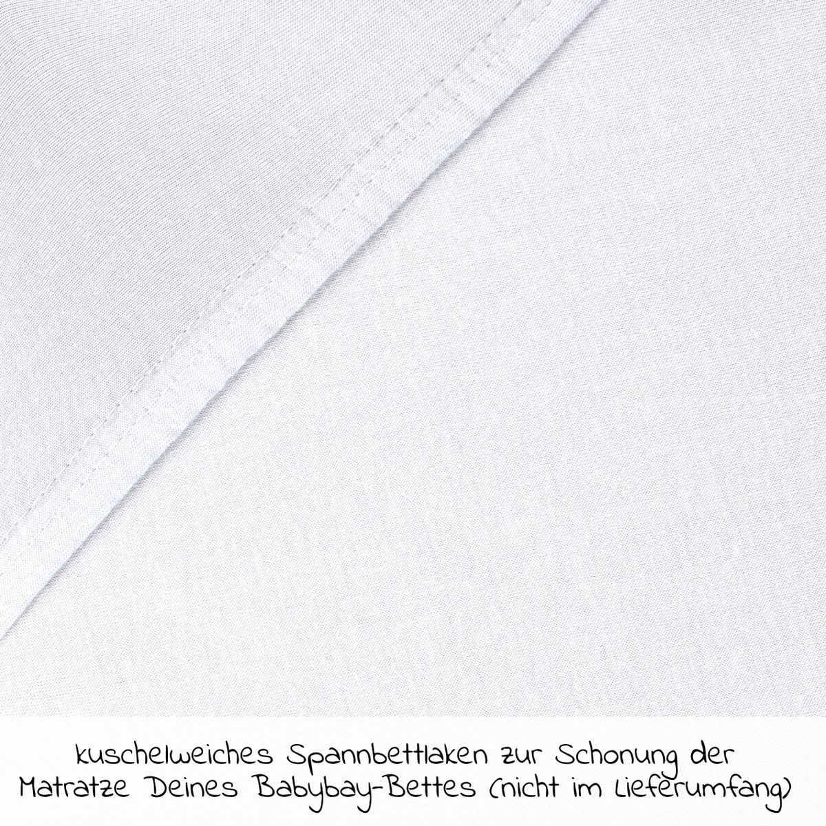 Stretchlaken Deluxe i jersey for sidoseng Original 43 x 81 cm bakside