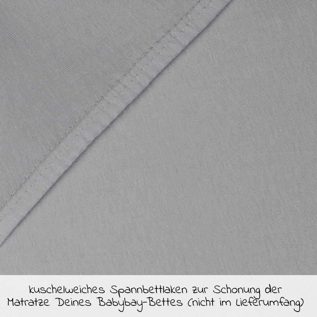 Stretchlaken Deluxe i jersey for sidoseng Original 43 x 81 cm - Babybay