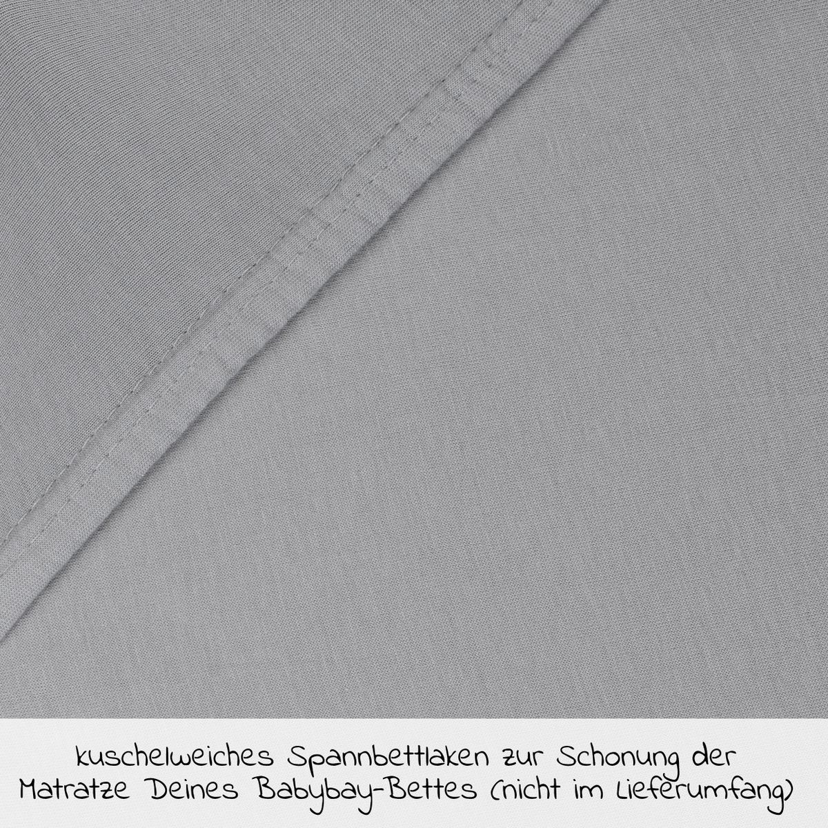 Stretchlaken Deluxe i jersey for sidoseng Original 43 x 81 cm - Babybay