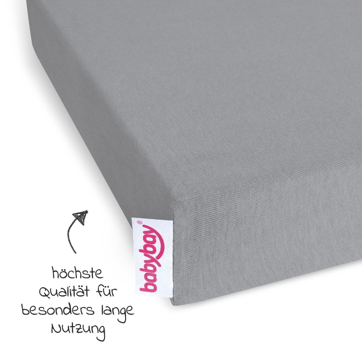 Stretchlaken Deluxe i jersey for sidoseng Original 43 x 81 cm - Babybay