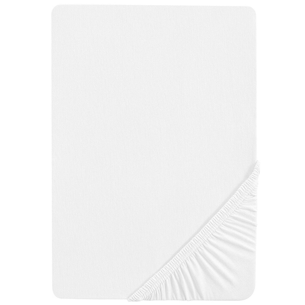 Montert Stretchlaken jersey 45x90 og 40x90 cm safe asleep hvit på madrass