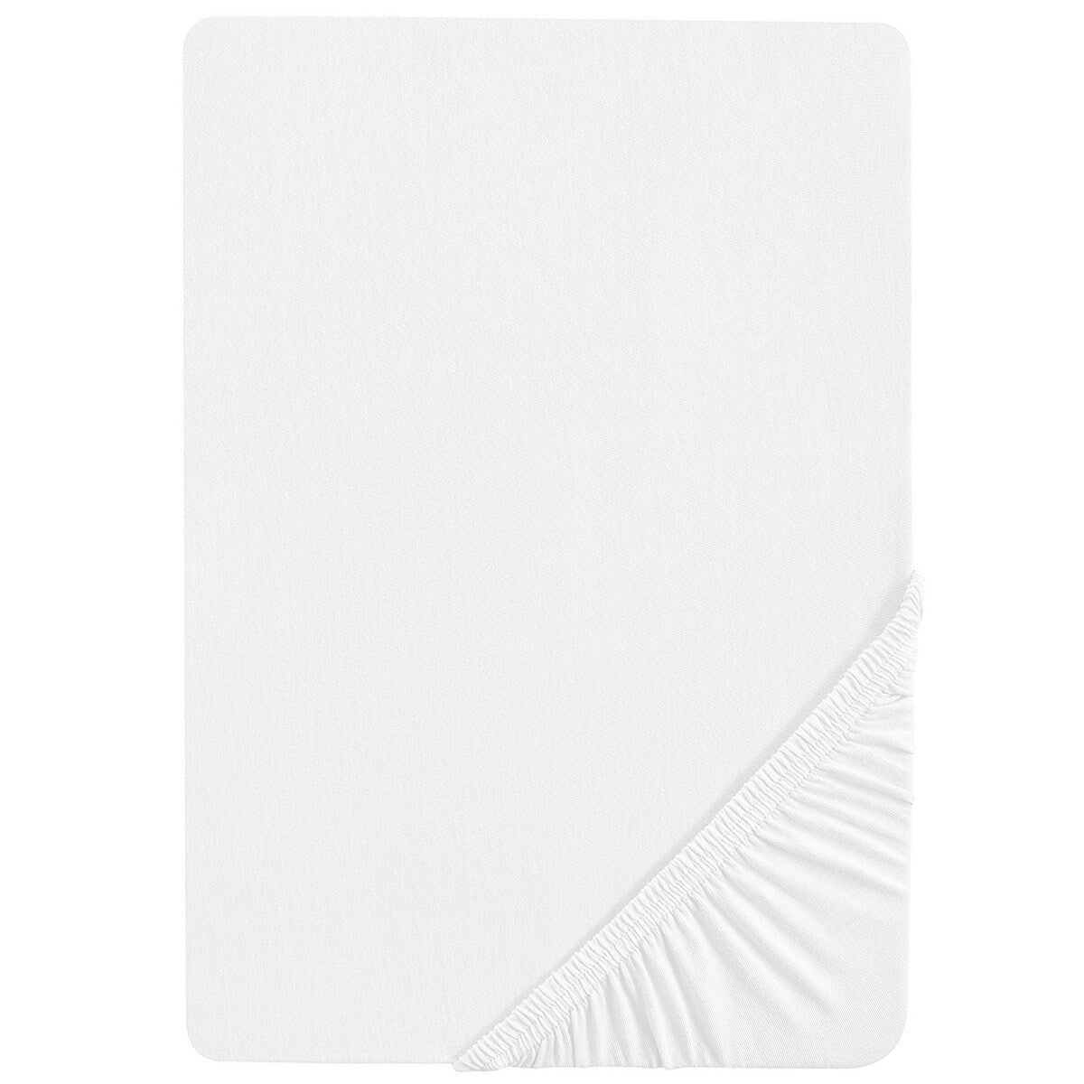 Montert Stretchlaken jersey 45x90 og 40x90 cm safe asleep hvit på madrass