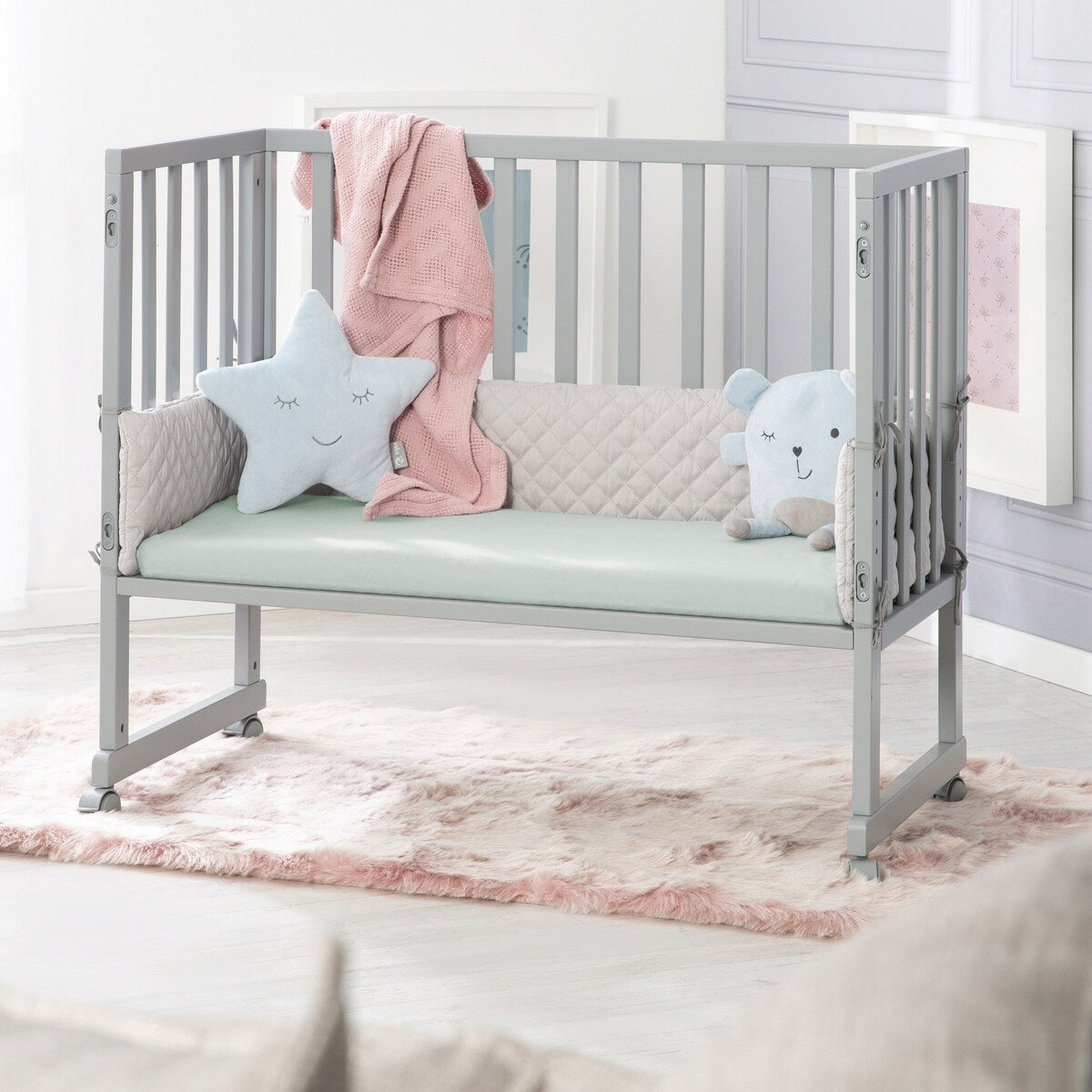 Stretchlaken jersey 45x90 og 40x90 cm økologisk bomull fra roba bakside
