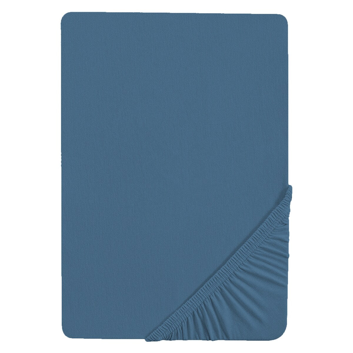 Stretchlaken jersey Seashells indigo bakside