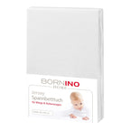 Stretchlaken i jersey bomull 40x90 cm for vugge forfra