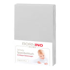 Stretchlaken i jersey bomull 40x90 cm for vugge bakside