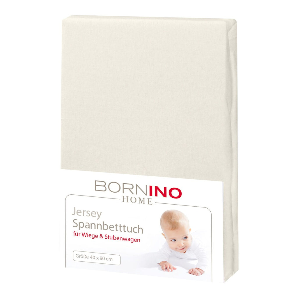 Montert Stretchlaken i jersey bomull 40x90 cm for vugge på seng