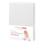 Stretchlaken i jersey bomull 60x120–70x140 cm forfra