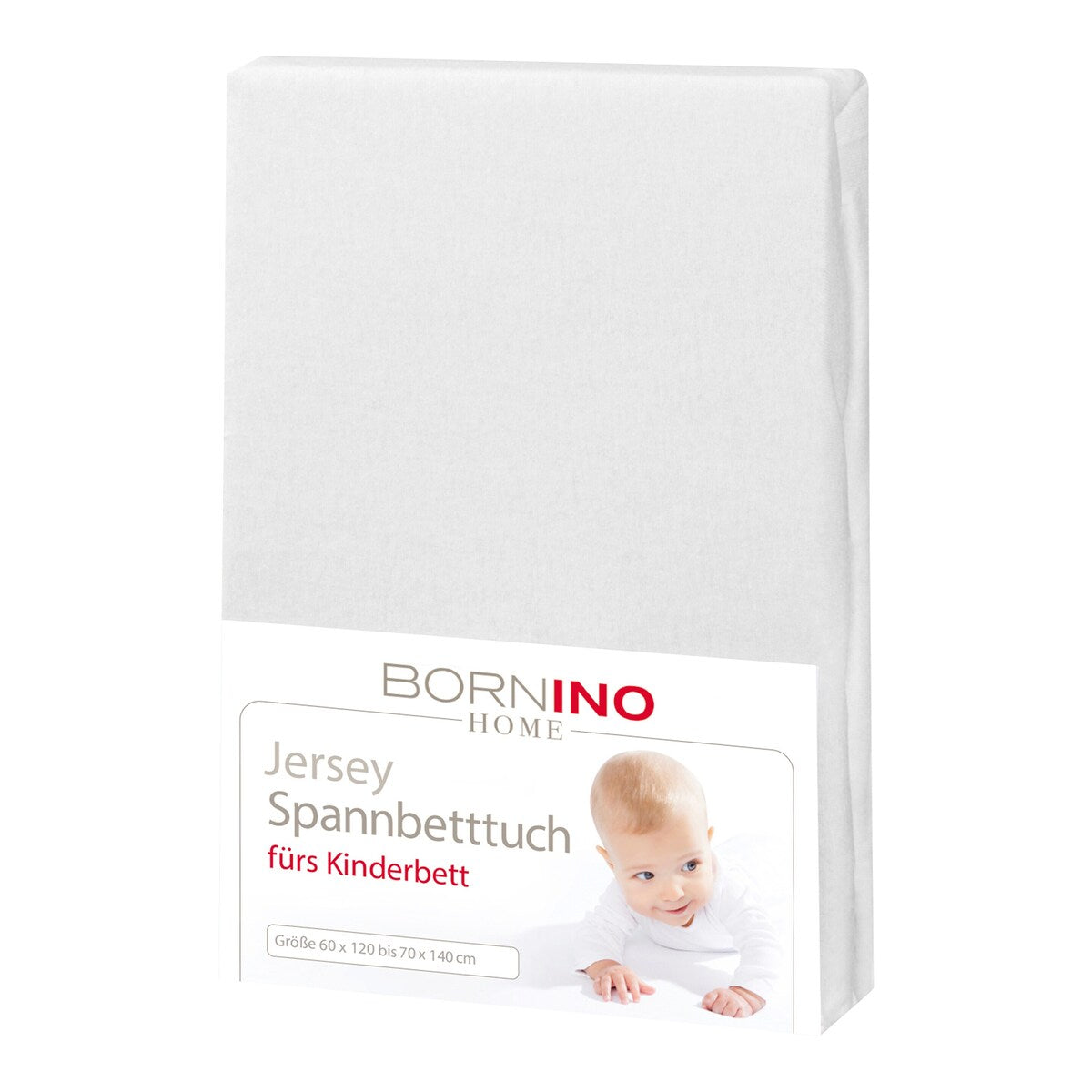 Stretchlaken i jersey bomull 60x120–70x140 cm forfra