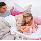 Stretchlaken i jersey bomull 89x50 cm for bedside crib - babybay