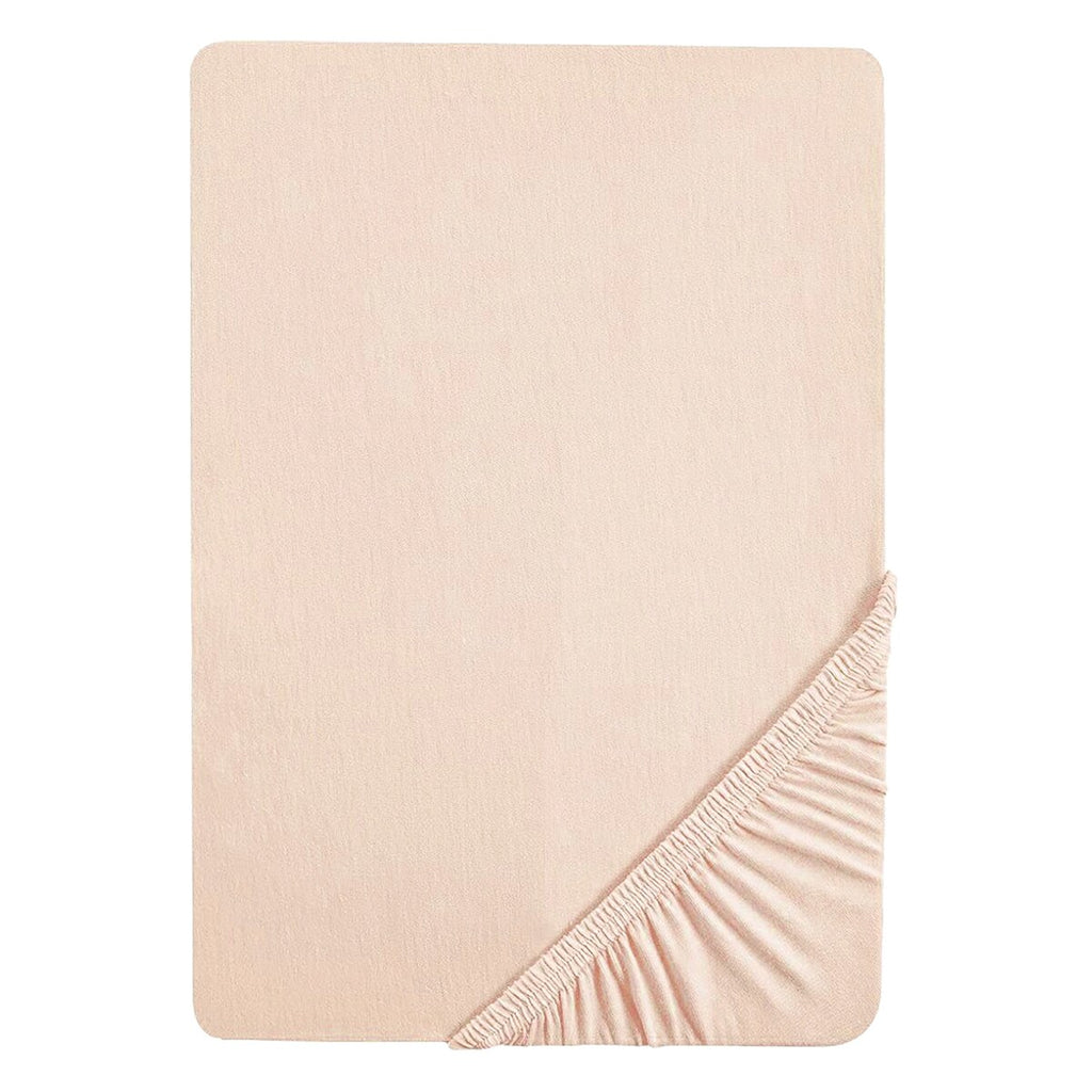 Stretchlaken i jersey økologisk bomull 60x120/70x140 cm bakside