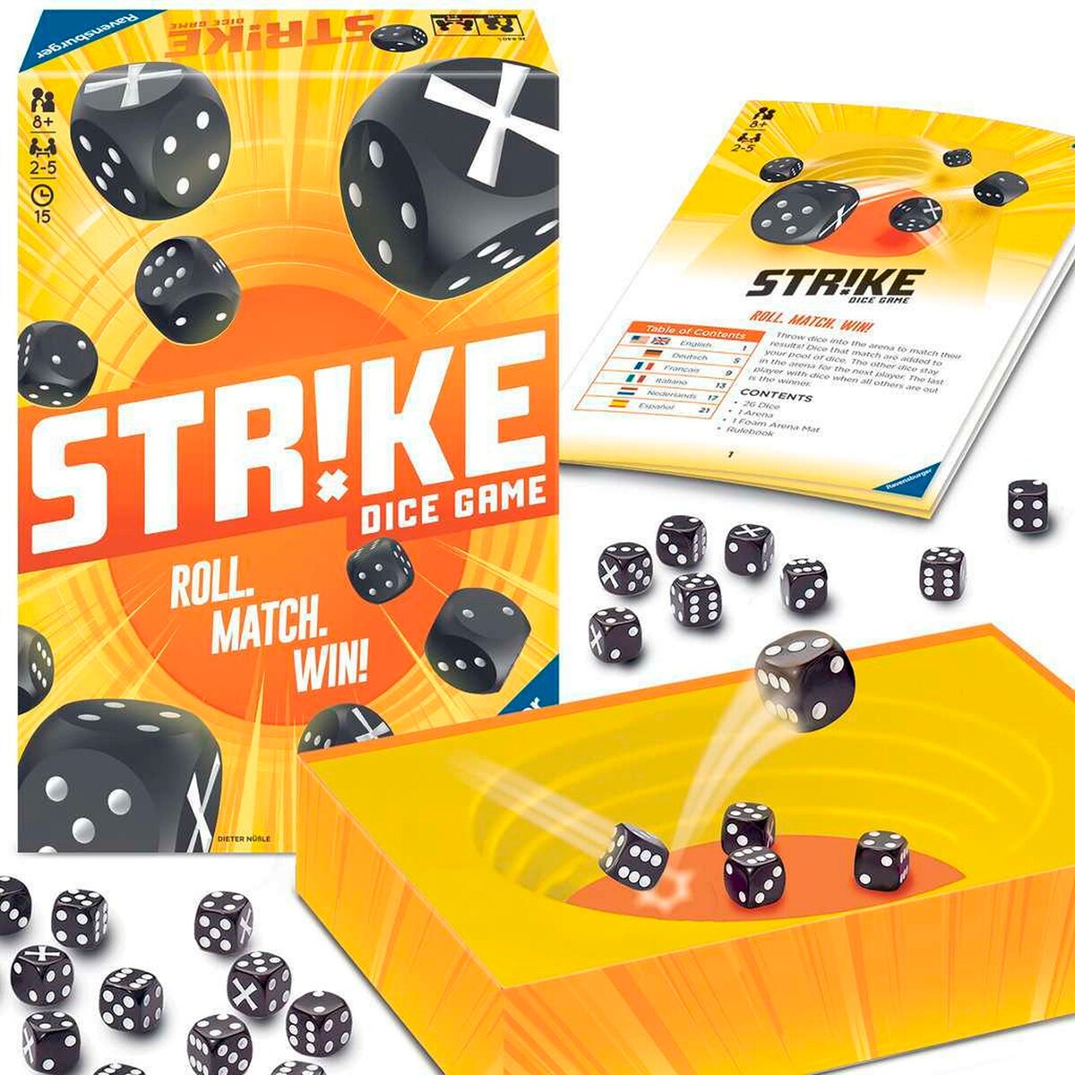 Montert terningarena i Strike terningspill