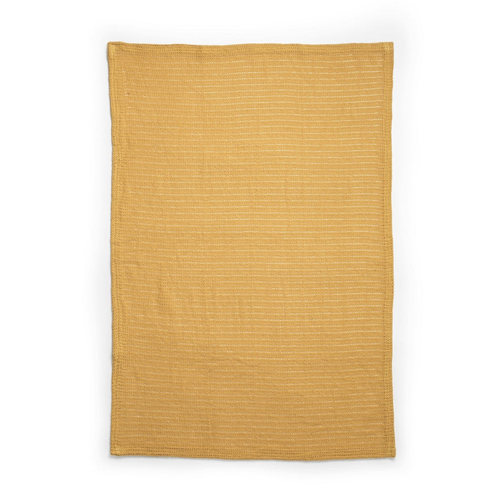 Strikket babyteppe i bomull 100x75 cm Oeko-Tex Gold bakside