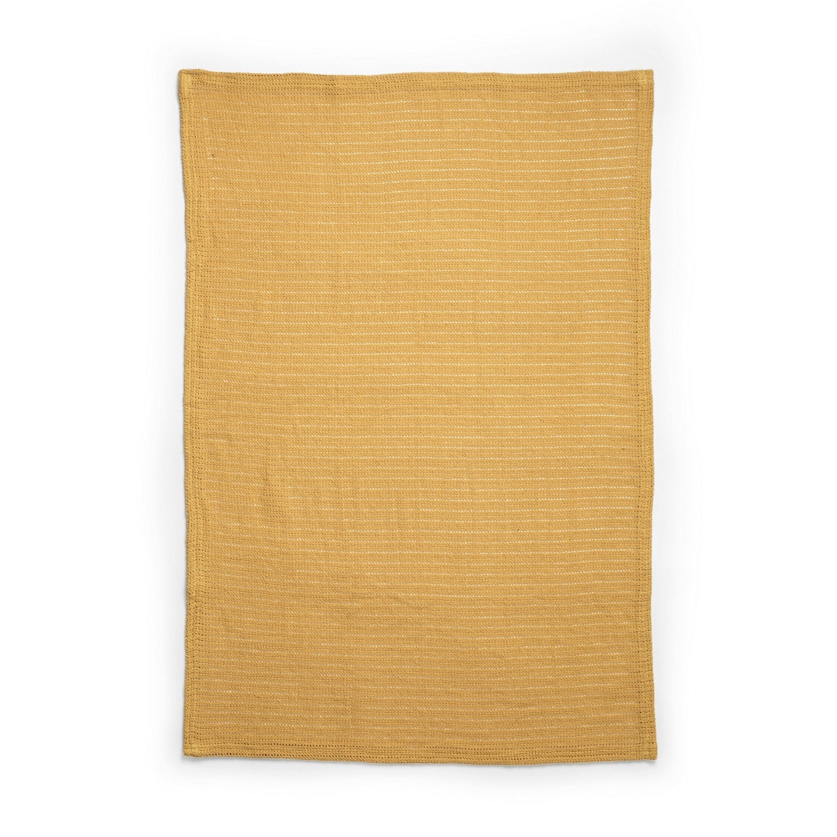 Strikket babyteppe i bomull 100x75 cm Oeko-Tex Gold bakside