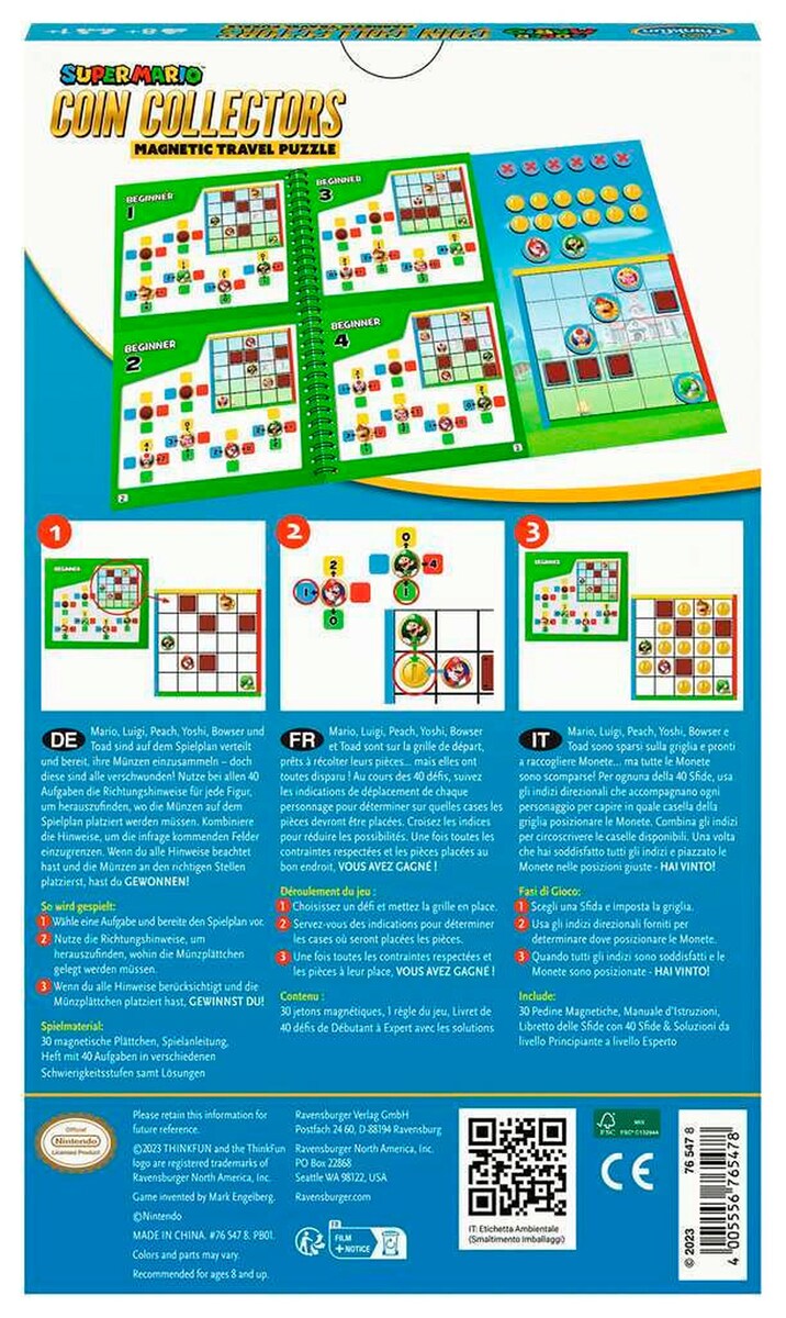 Super Mario™: Coin Collectors magnetisk reisespill detalj av figurer