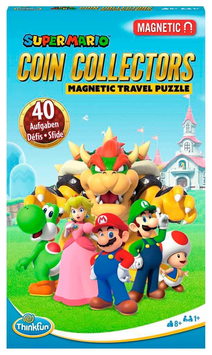 Super Mario™: Coin Collectors magnetisk reisespill forfra