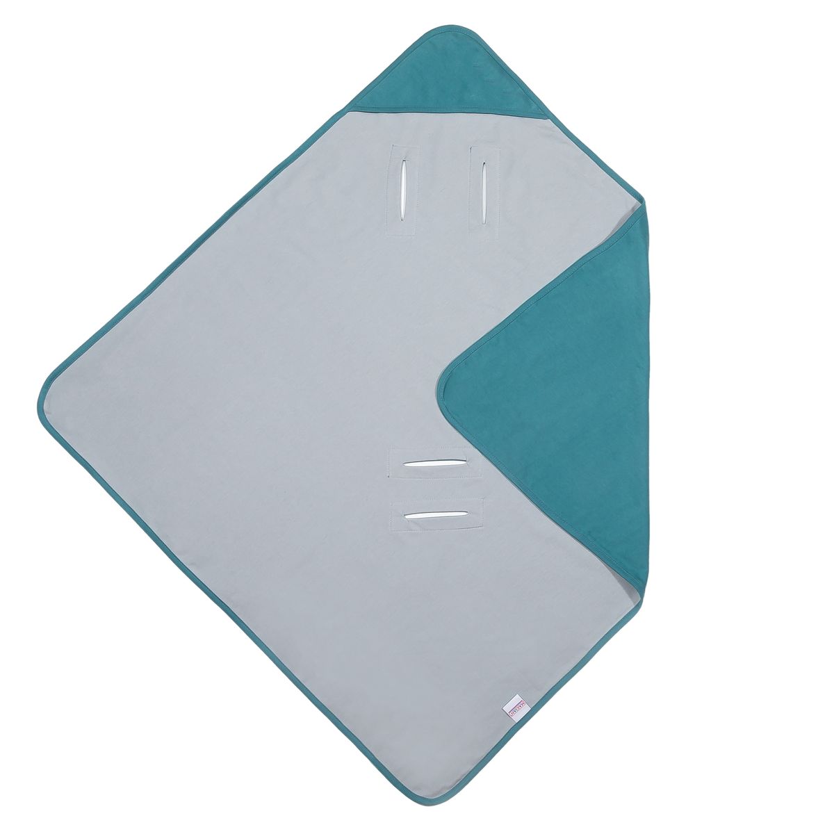 Svøpeteppe i jersey for bilstol og barnevogn 80x80 cm Makian forfra