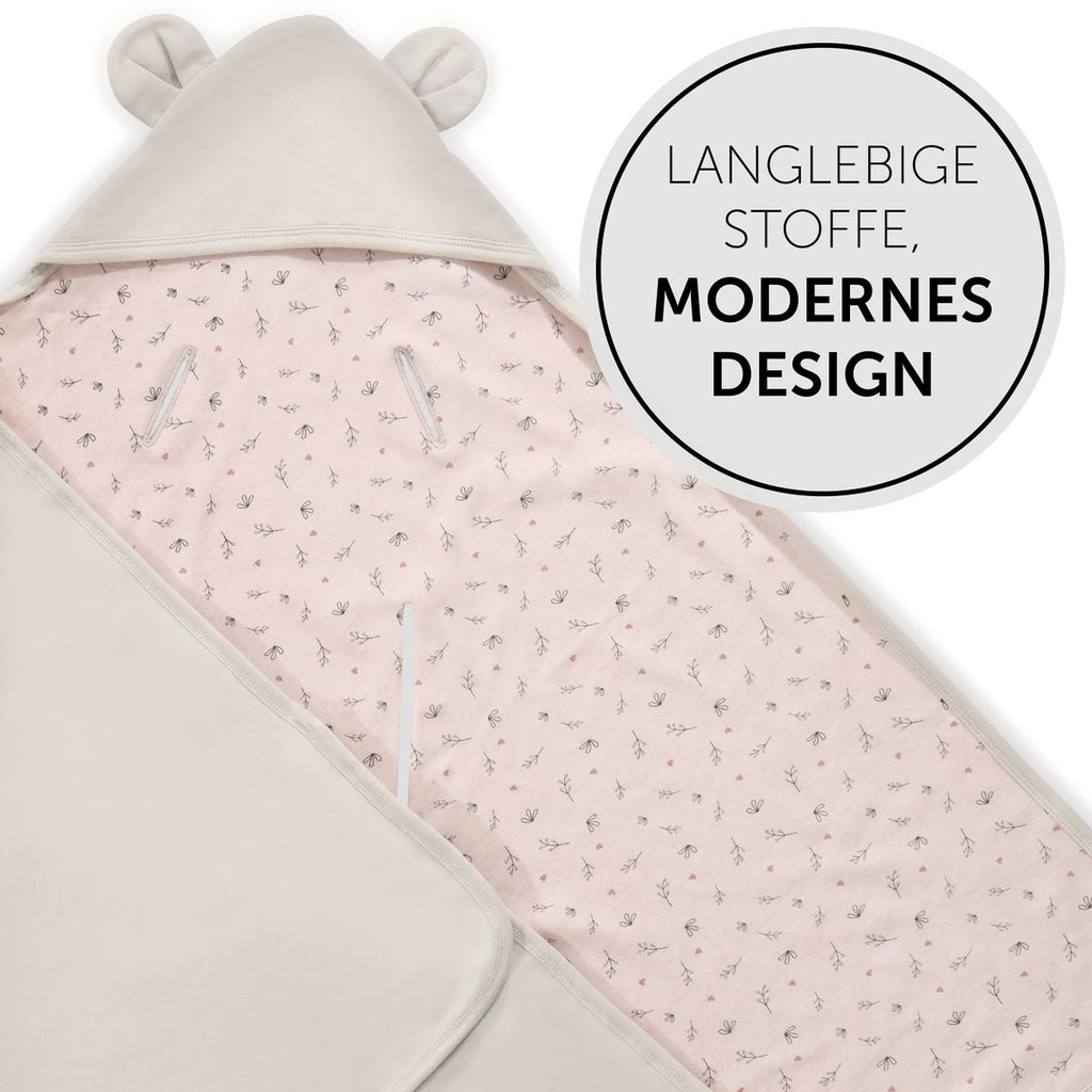 Svøpeteppe med hette Snuggle N Dream i beige farge
