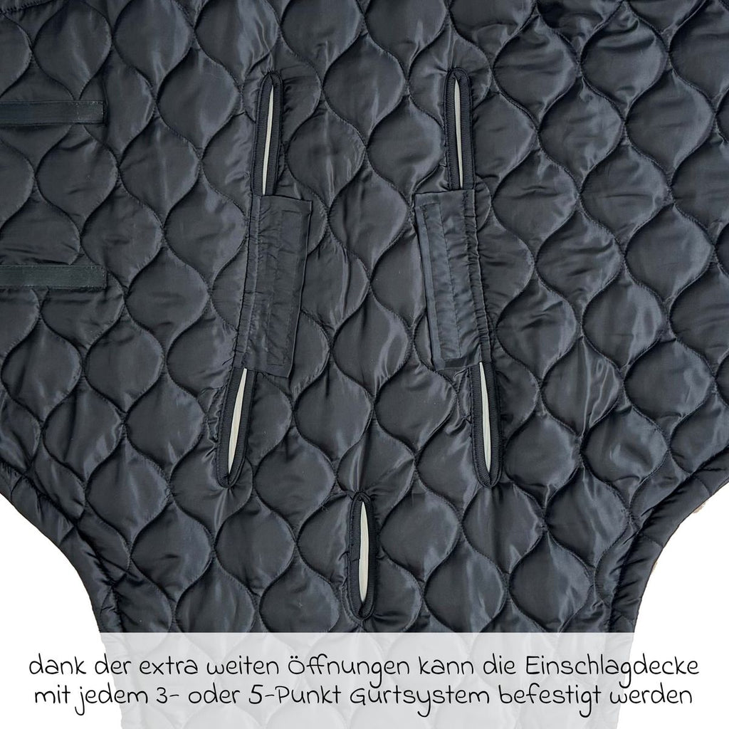 Svøpeteppe Recy Small i resirkulert polyester Light Brown - montert i babyskål