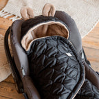 Svøpeteppe Recy Small i resirkulert polyester Light Brown - bruk i barnevogn