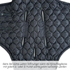 Svøpeteppe Recy Small i resirkulert polyester Black Cream - montert i babyskål