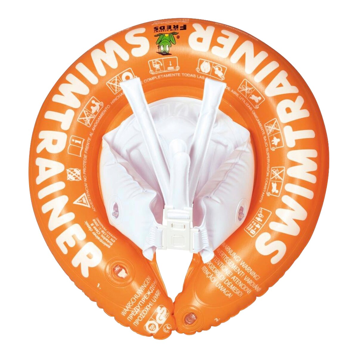 Svømmetrener Classic orange 2-6 år 15-30 kg bakside