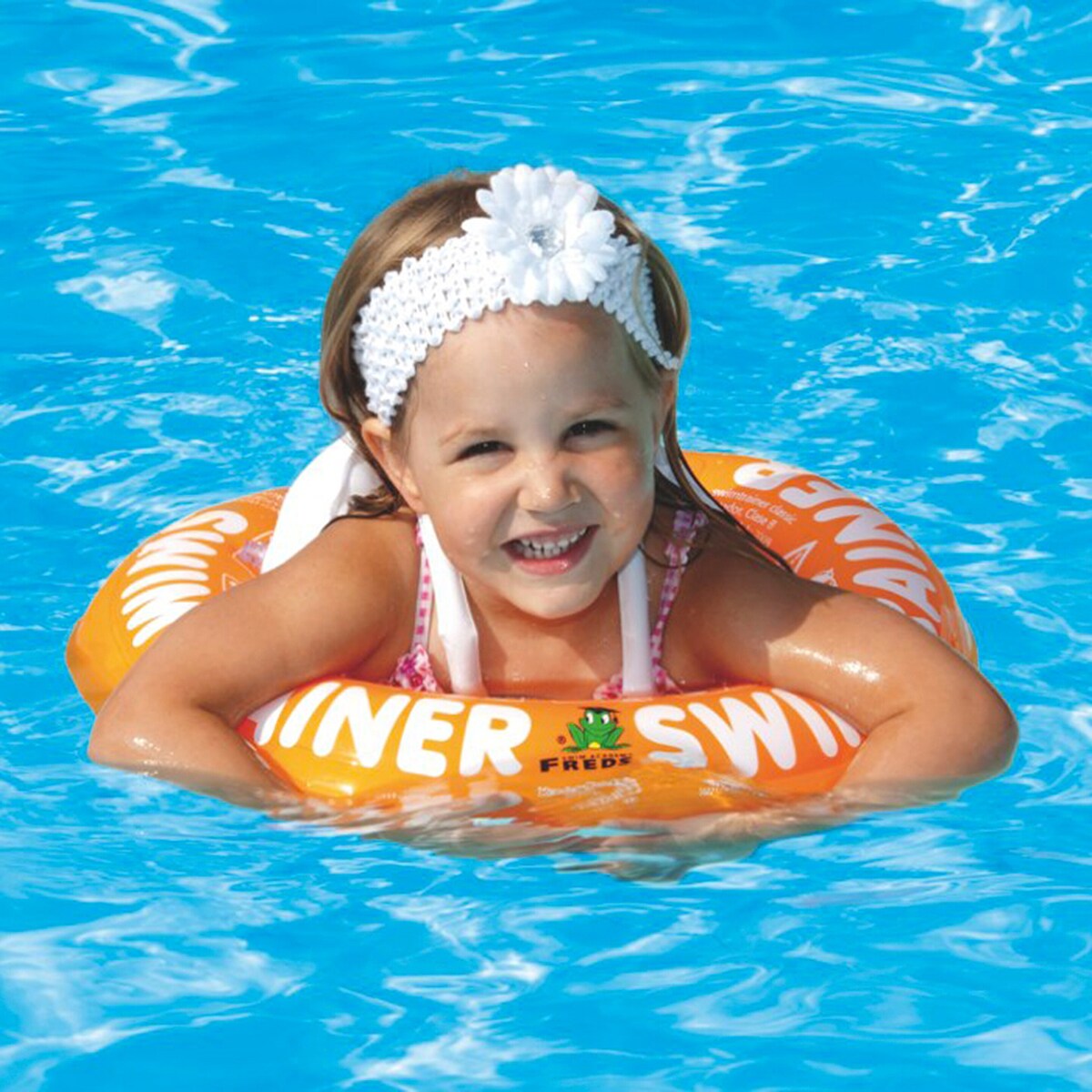 Detalj av Svømmetrener Classic orange 2-6 år 15-30 kg