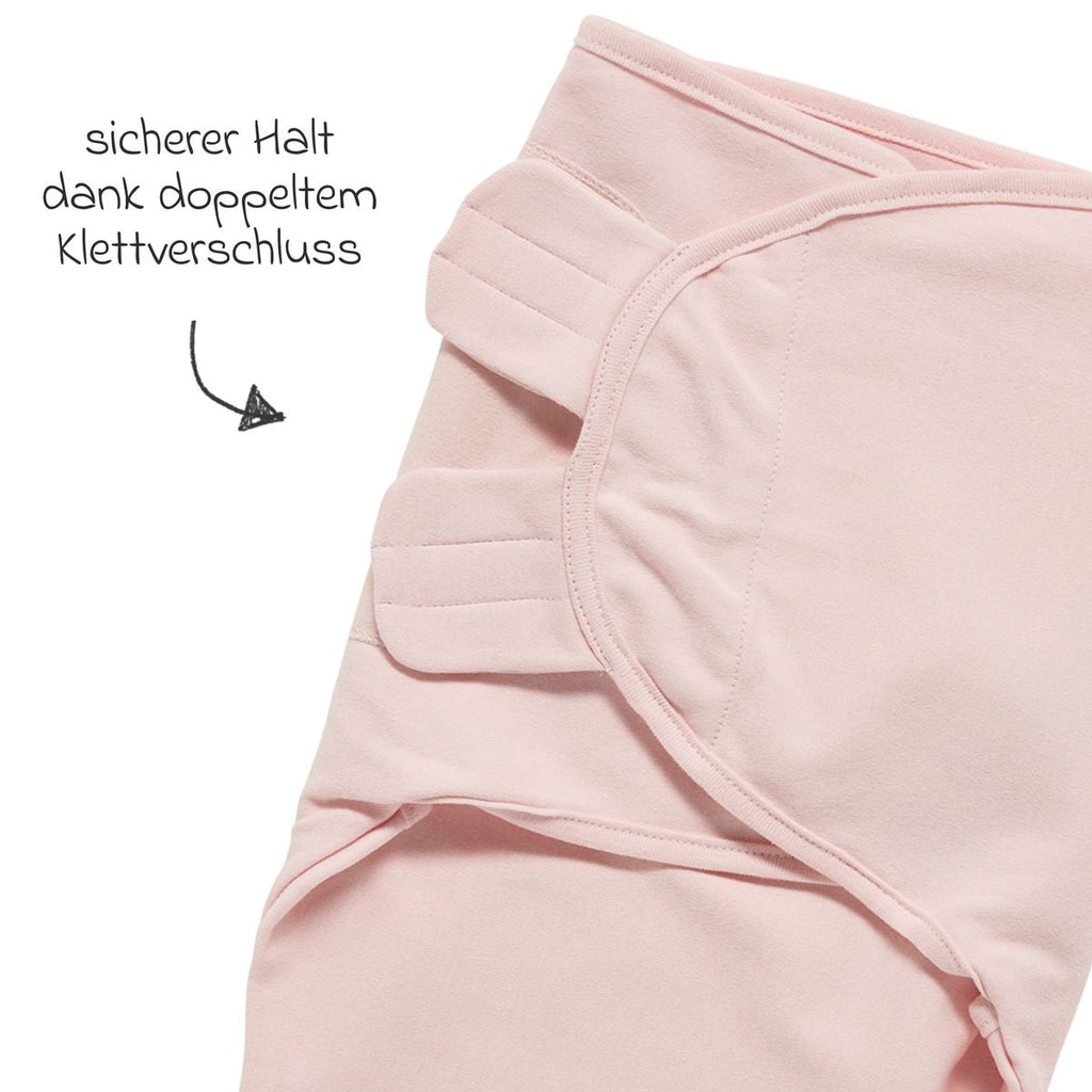 Bakside av Svøpepose i bomullsjersey light pink 0-3 måneder - Meyco