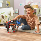 Switch & Go Dinos 3-i-1 Super-T-Rex som brannbil med stige