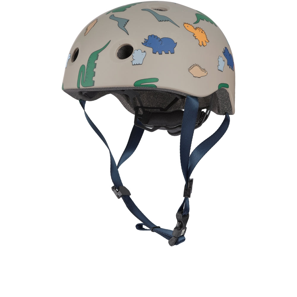 Sykkelhjelm dinosaurer polykarbonat XS 44-48 cm Liewood forfra