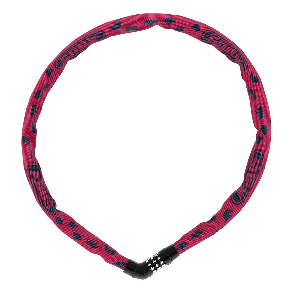 Sykkellås Steel-O-Chain™ Symbols med symbolkode 75 cm forfra